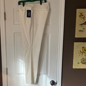 Chaps Women's White Straight Leg Jeans 16 NWT